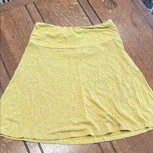 Toad&Co Yellow Patterned Women's Skirt